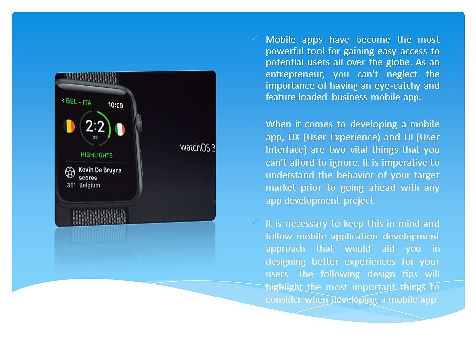 Seven UI design Amazing tips when developing mobile application