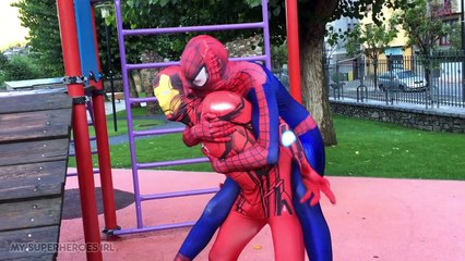 Iron Man VS Spiderman - Battle Rematch - My Superheroes IRL