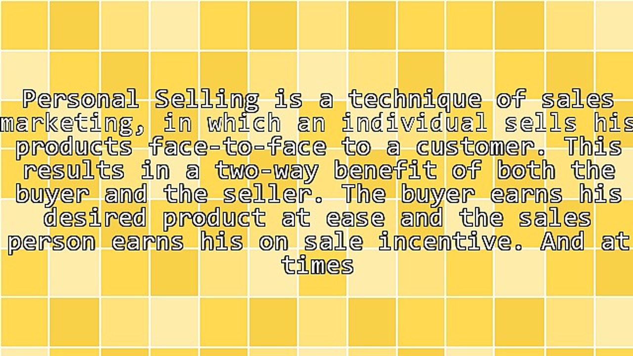 The Process Of Personal Selling