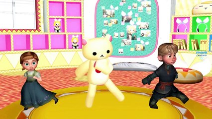 Frozen Cartoon Teddy Bear Teddy Bear Turn Around Children Nursery Rhymes Collection For Kids