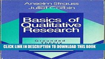 Ebook Basics of Qualitative Research: Grounded Theory Procedures and Techniques Free Read