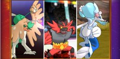 Las evoluciones finales de los Pokémon iniciales en Sol/Luna