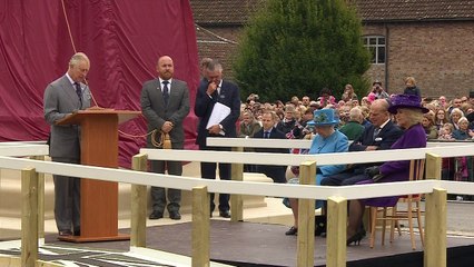 Prince Charles unveils Queen Mother statue in Poundbury