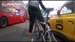 Taxi driver has heated exchange with cyclist in Piccadilly Circus