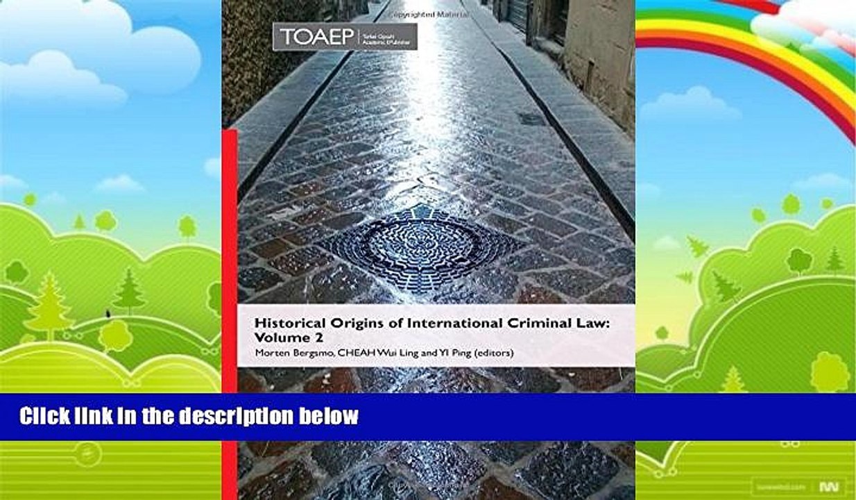 Books to Read  Historical Origins of International Criminal Law: Volume 2  Best Seller Books Best