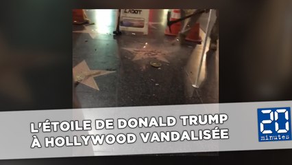 L'étoile de Donald Trump à Hollywood vandalisée