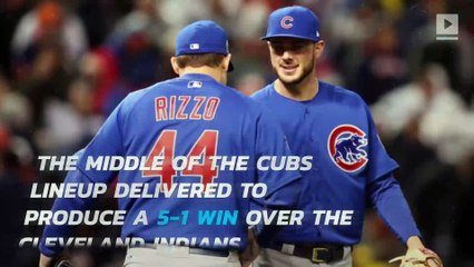 Cubs beat Indians 5-1 to tie World Series at 1-1