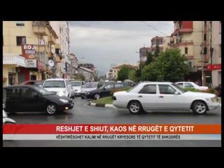 RESHJET E SHIUT, KAOS NË RRUGËT E QYTETIT