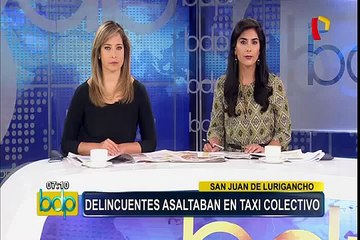 SJL: caen delincuentes que asaltaban en taxi colectivo
