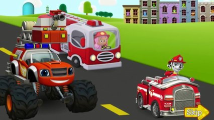 Nick Jr Firefighters - Paw Patrol Bubble Guppies Blaze and The Monster Machines - Nick Jr Games