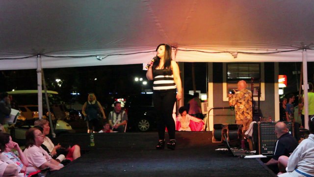 Demi Downing sings 'Clean Up Your Own Backyard' Elvis Week 2014