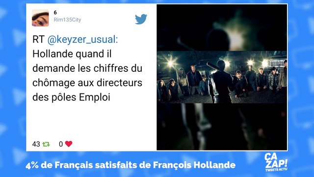 Record d'impopularité de François Hollande : les internautes se moquent !