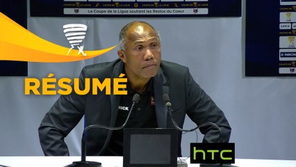 Conférence de presse SC Bastia - EA Guingamp (1-1 3 tab à 4) : François CICCOLINI (SCB) - Antoine  KOMBOUARE (EAG) - 2016/2017