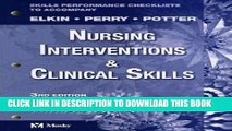 [READ] EBOOK Skills Performance Checklists for Nursing Interventions and Clinical Skills, 3e