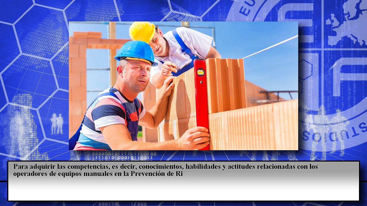 Tarjeta Profesional del Metal (TPM). Operadores de Equipos Manuales