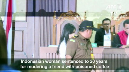 Indonesian handed 20 years in 'poisoned coffee' murder