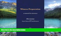 Big Deals  Witness Preparation: A manual for attorneys  Best Seller Books Most Wanted
