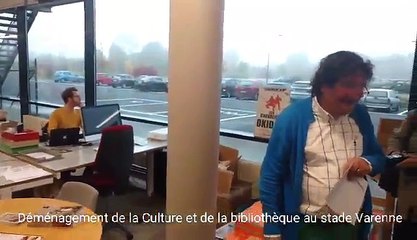 Déménagement de la Maison de la Culture et de la bibliothèque de Tournai au stade Luc Varenne