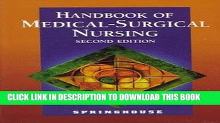 [READ] EBOOK Handbook of Medical-Surgical Nursing BEST COLLECTION
