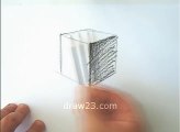 Academic Drawing | Self-learning | How to draw a cube | Cube drawing