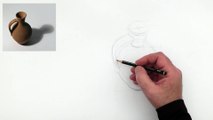 Academic Drawing | Self-learning | How to draw spherical objects | A ceramic pitcher
