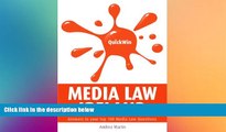 Must Have  Quick Win Media Law Ireland: Answers to your top 100 Media Law questions  READ Ebook