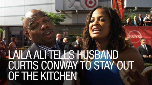 Laila Ali Tells Husband Curtis Conway To Stay Out Of The Kitchen
