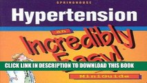 [FREE] EBOOK Hypertension: An Incredibly Easy Miniguide! (Incredibly Easy Miniguides) ONLINE
