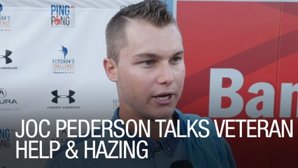 Joc Pederson Talks Veteran Help and Hazing