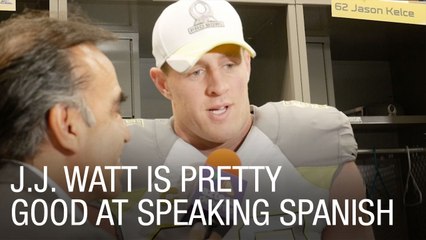J.J. Watt is Pretty Good at Speaking Spanish
