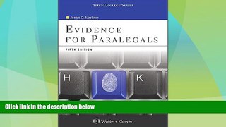 Big Deals  Evidence for Paralegals (Aspen College)  Full Read Best Seller