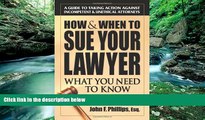 Deals in Books  How   When to Sue Your Lawyer: What You Need to Know  Premium Ebooks Online Ebooks