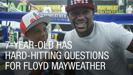 7-Year-Old Has Hard-Hitting Questions for Floyd Mayweather