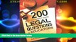 Big Deals  The 200 Most Frequently Asked Legal Questions for Educators  Full Read Most Wanted