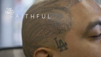 Dedicated Dodger Fan Gets Stadium Tattoo on Head ⚾️