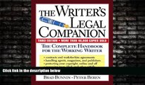 Books to Read  The Writer s Legal Companion: The Complete Handbook For The Working Writer, Third