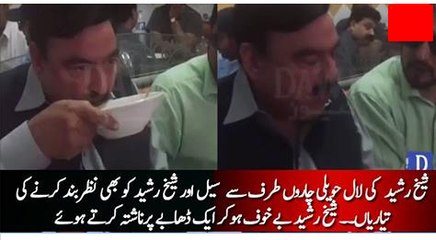 Sheikh Rashid breakfast before Lal Haveli rally
