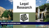 Big Deals  Legal Research in a Nutshell: By Morris L. Cohen, Kent C. Olson (Nutshell Series)  Full