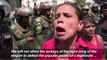 Venezuelan pro-government supporters clash with police