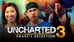 Let's Play UNCHARTED 3 (Part 3) with Erika Ishii and JoblessGarrett | Smasher Let's Play