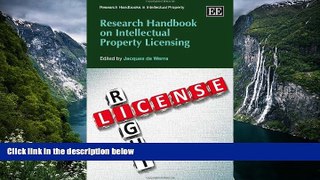 Deals in Books  Research Handbook on Intellectual Property Licensing (Research Handbooks in