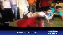 Push-ups by PTI workers after the crackdown by Islamabad police