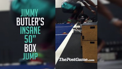 Jimmy Butler's Insane 50 inch Box Jump