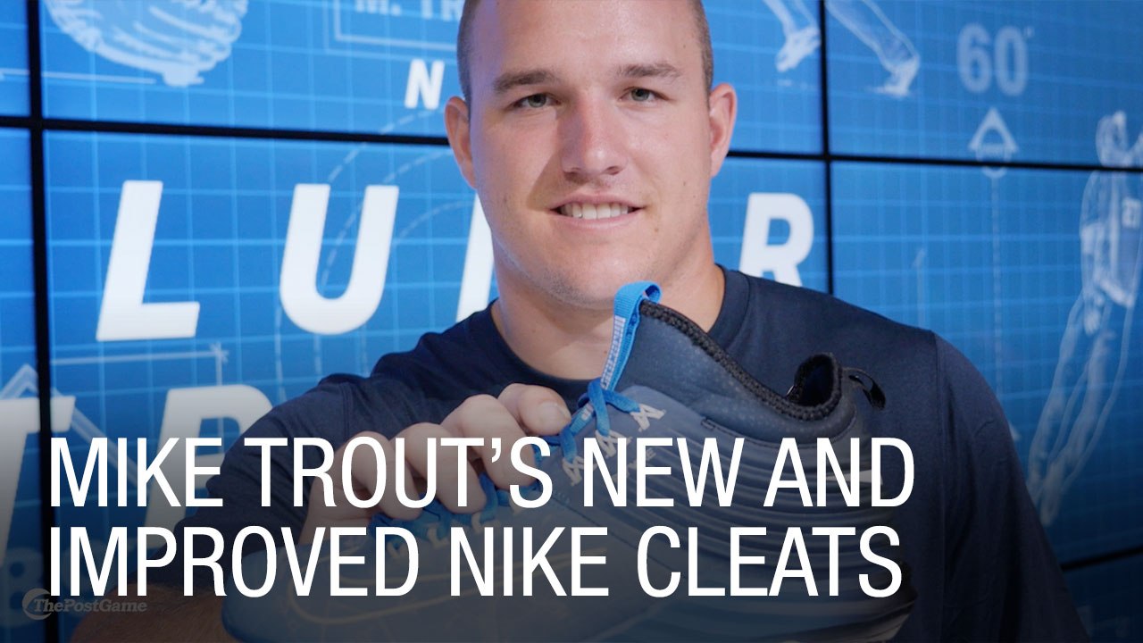 Mike Trout's New and Improved Nike Cleats