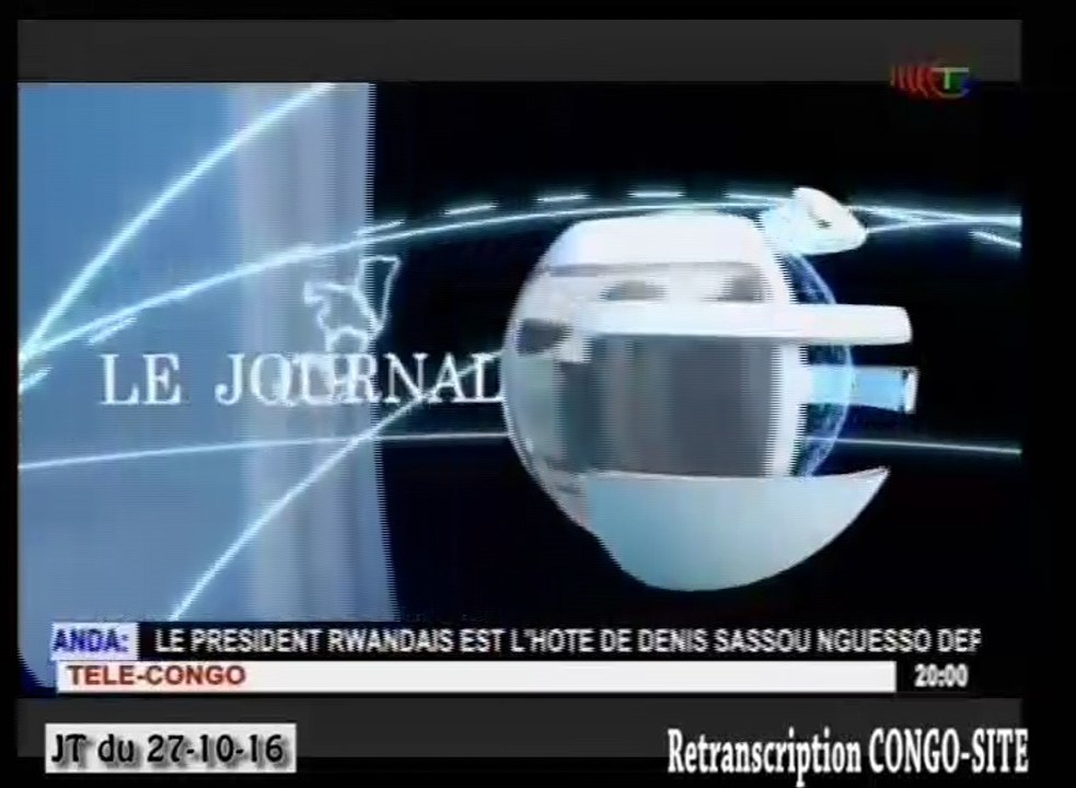 Journal de 20h TVCongo du Jeudi 27 octobre 2016 -By Congo-Site