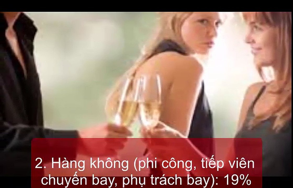 Top 10 ngành nghề dễ ngoại tình nhất