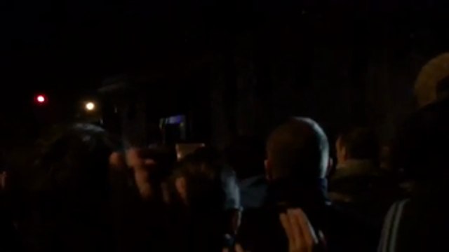 Police Control Crowd Outside Stade de France