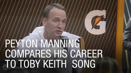 Peyton Manning Compares Career to Toby Keith Song