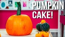 How To Make A PUMPKIN CAKE! PUMPKIN SPICE Cake With Dark Chocolate GANACHE And Buttercream!