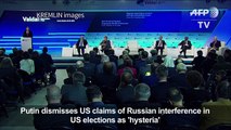 Putin dismisses 'hysteria' claims of Russia meddling in US polls